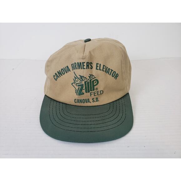 spartan Other - Vintage Canova Farmer's Elevator Mens Hat Snapback Trucker Cap Zip Feed USA